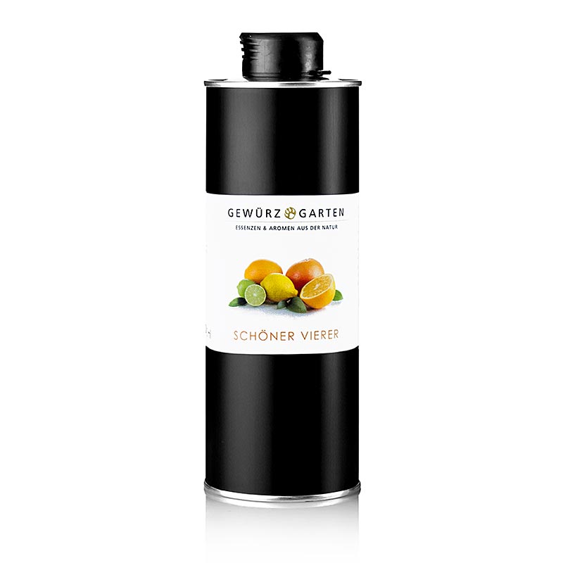 Gewürzgarten "Schöner Vierer" appelsin/lime/citrongræsolie i olivenolie, 500 ml