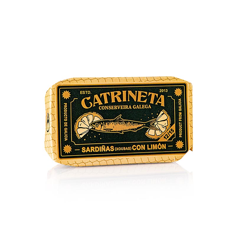 Sardiner, hele, i olivenolie og citron, sardina ao limón, 115 g