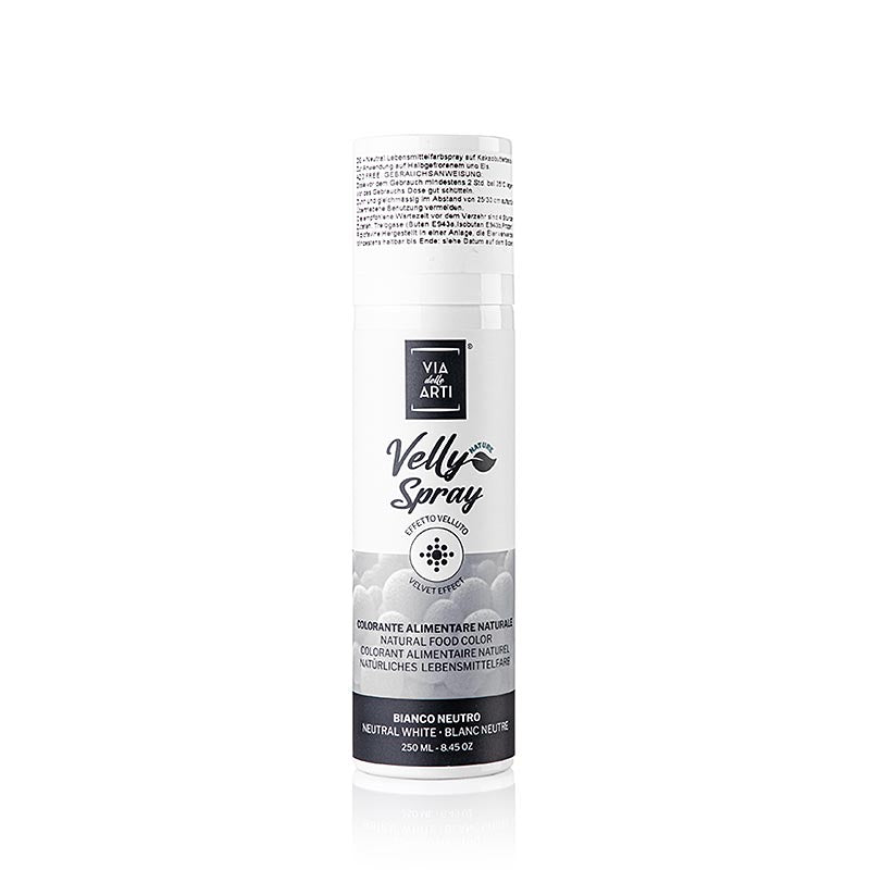 Kakaosmørspray, fløjlseffekt, hvid (neutral), Velly, 250 ml