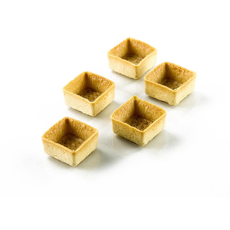 Mini snack-tarteletter, Filigrano, firkantet, 3,3 cm, H 18 mm, 225 stk