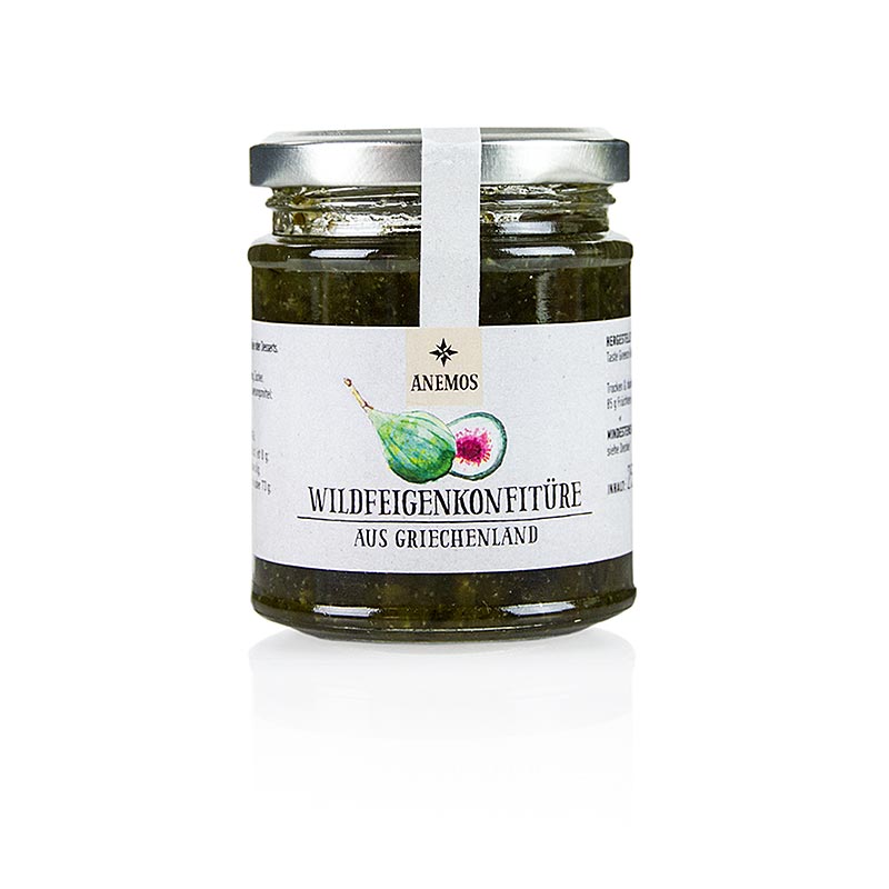 Konfiture af vilde figner, med honning, ANEMOS, 245 g