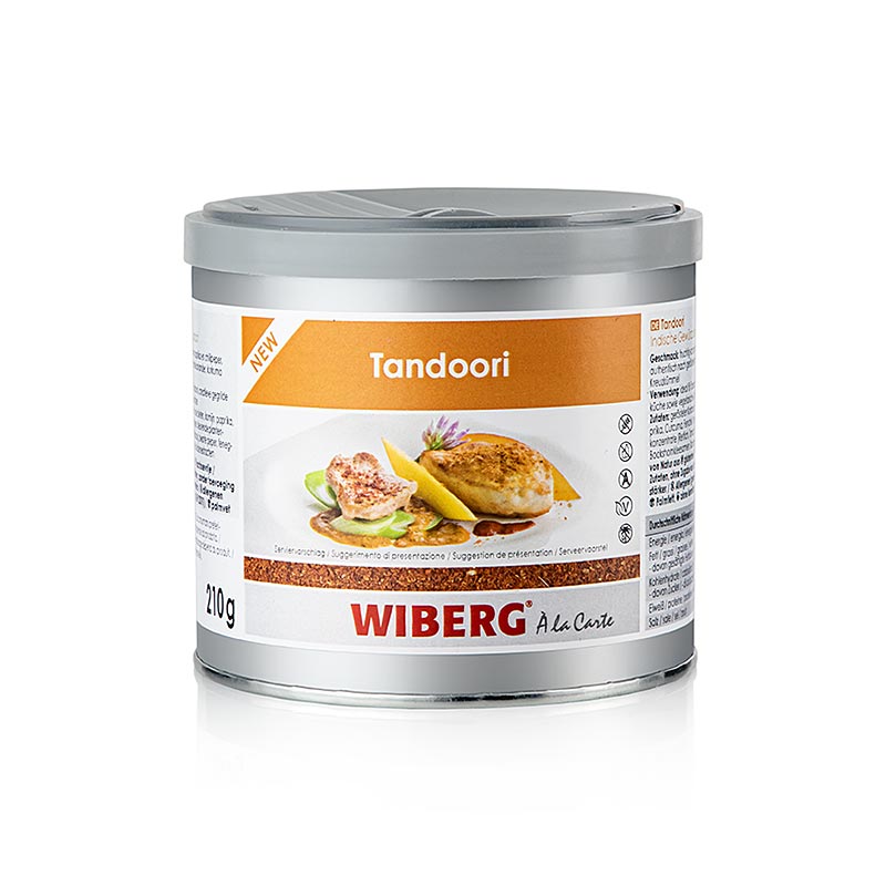 Wiberg Tandoori, krydderiblanding efter indisk opskrift, 210 g