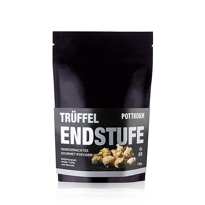 Pottkorn – Trüffel Endstufe, popcorn med hvid trøffel og havsalt, 150 g