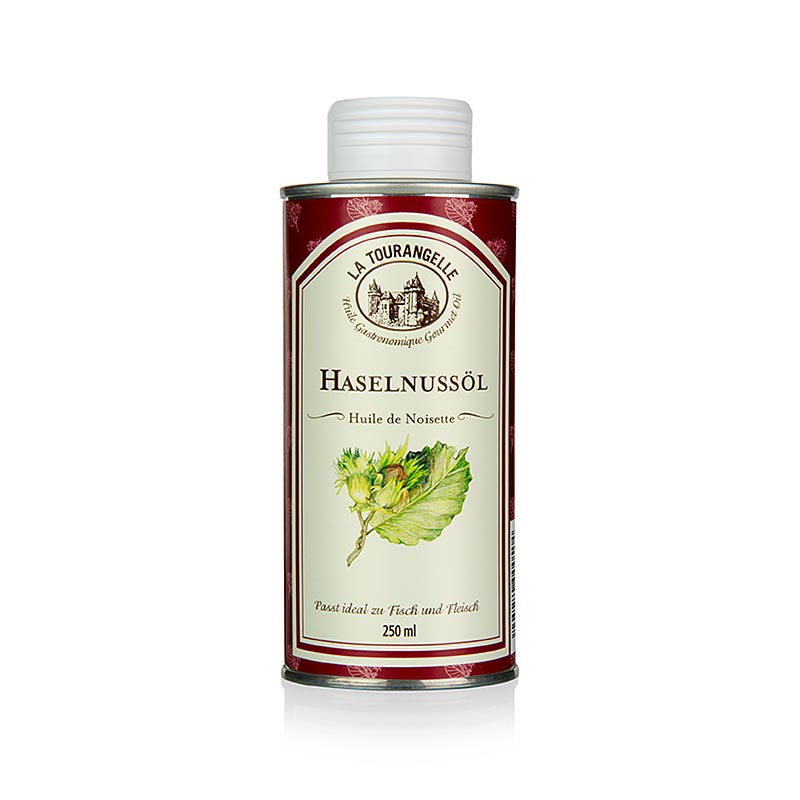 Hasselnøddeolie, ristet, La Tourangelle, 250 ml