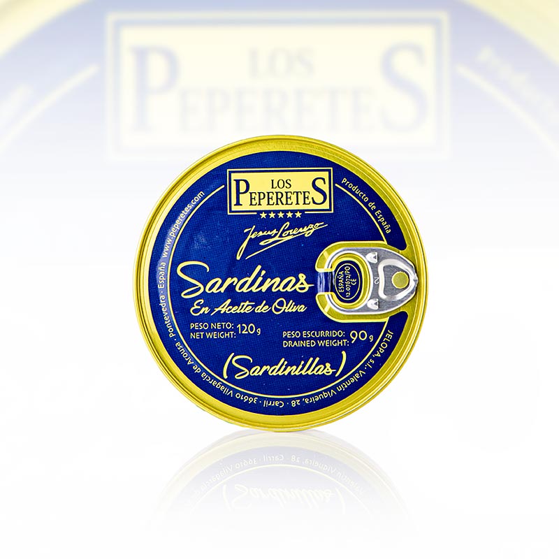 Sardinillas, uden hoved, i olivenolie, Los Peperetes – der findes ikke bedre!, 120 g