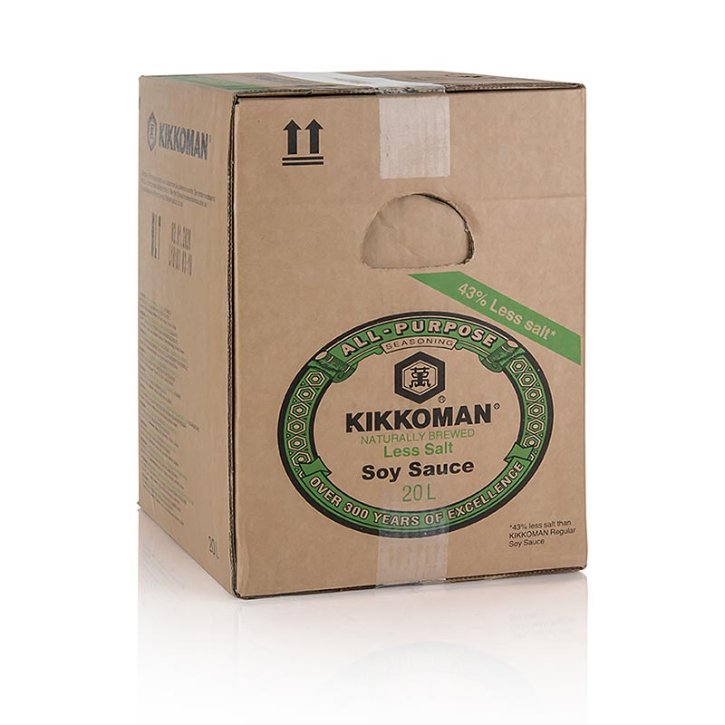 Sojasovs - Shoyu Genen, Kikkoman, 43 % mindre salt, Japan, 20 l