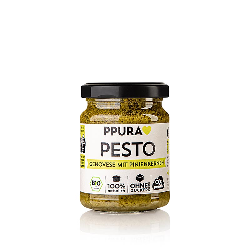 Ppura Pesto alla Genovese, med pinjekerner, økologisk, 120 g