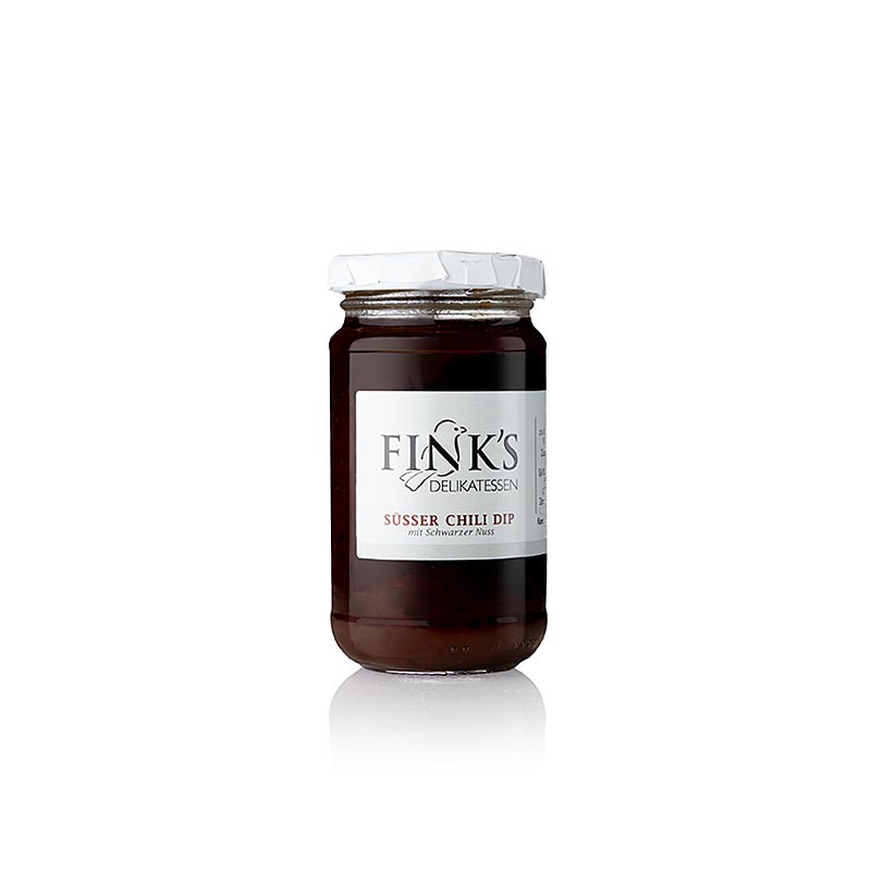 Sød chili-dip med sort nød, Fink´s Delikatessen, 212 ml