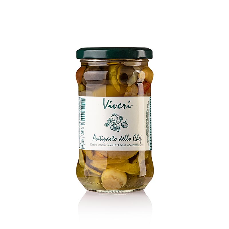 Syltede blandede antipasti - dello Chef, i solsikkeolie, 290 g
