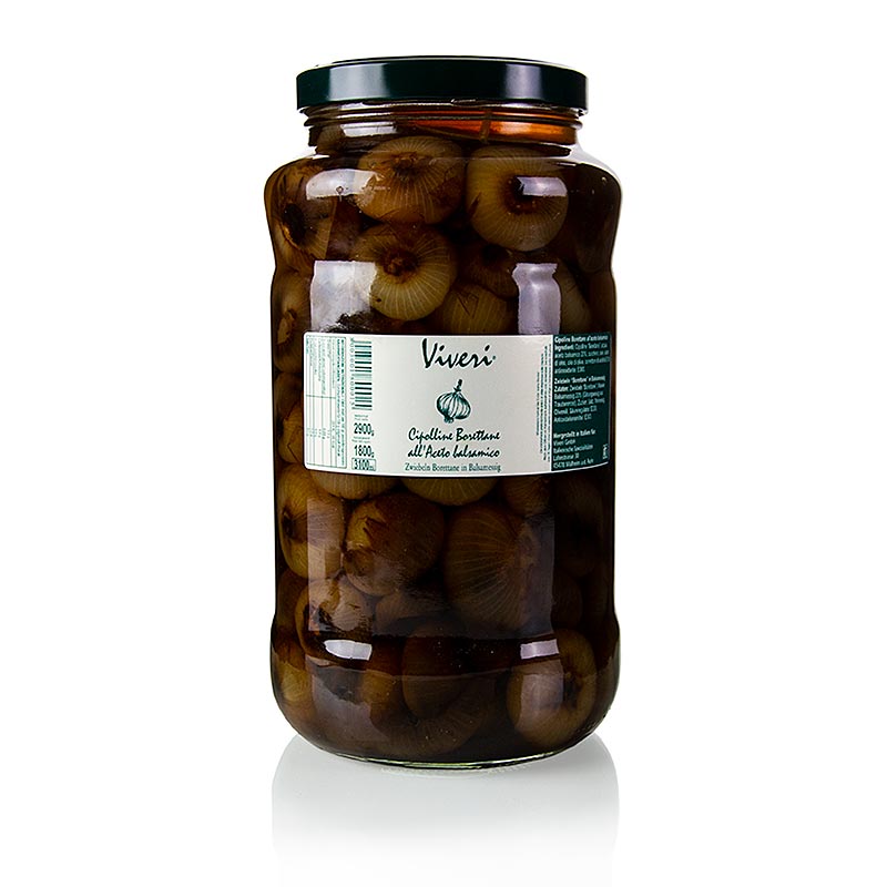 Syltede Borettane-løg, i balsamico, 2,9 kg
