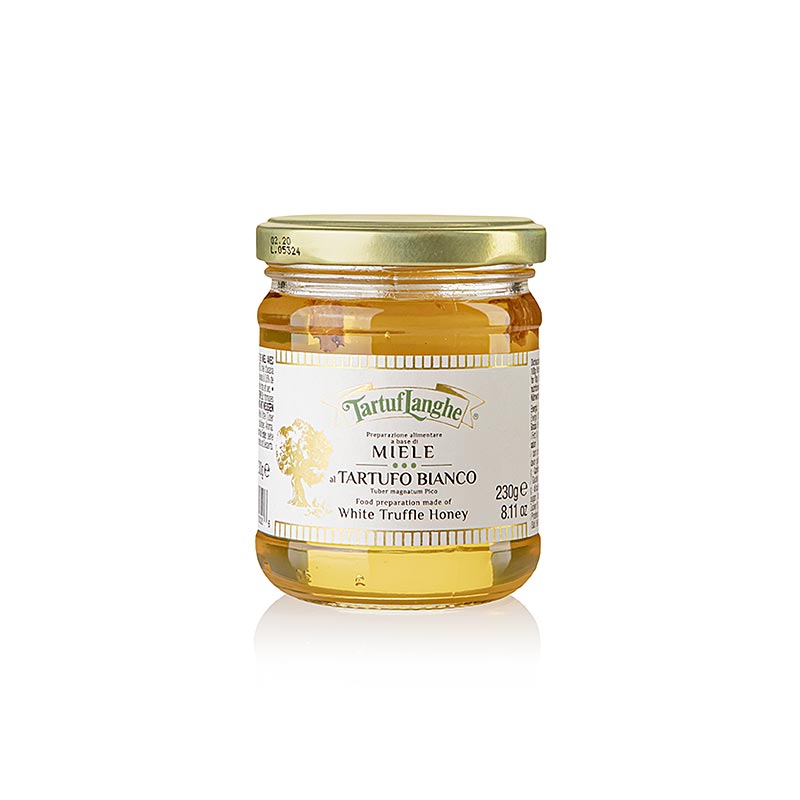 Tartuflanghe akaciehonning, lys, med hvid trøffel & aroma, 230 g