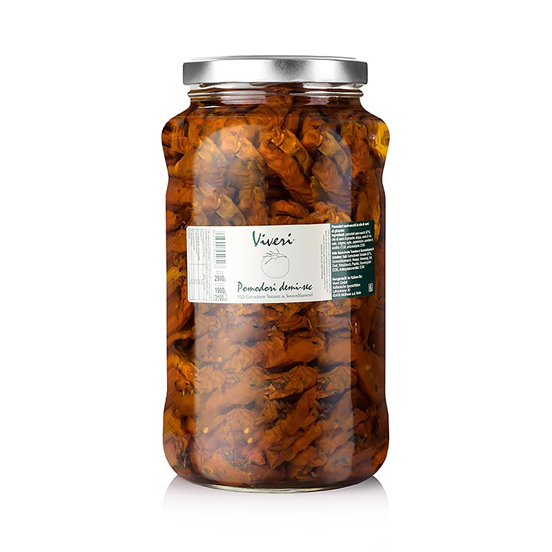 Syltede halvtørrede tomater, i solsikkeolie, 2,9 kg