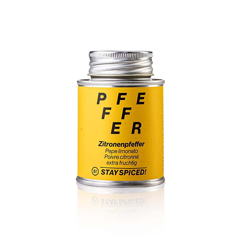 Stay Spiced! Citronpeber "ekstra frugtig", krydderiblanding, strøbeholder, 70 g