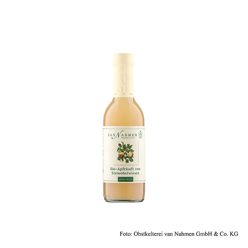 van Nahmen – Æblejuice fra frugtplantager, sen høst, 100 % direktepresset juice, 250 ml