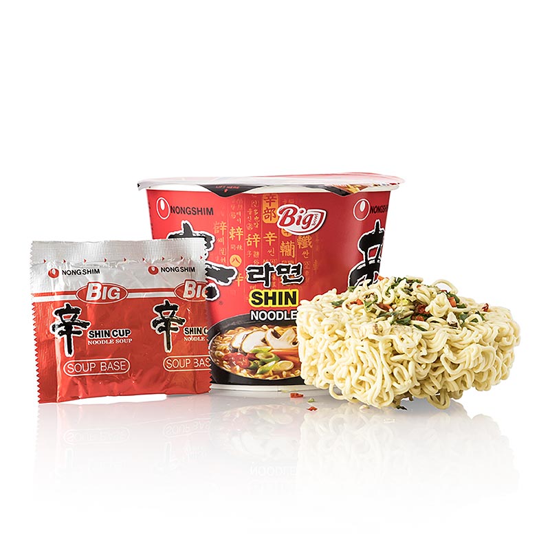Instant Cup-nudler Ramyun Shini Big Bowl, meget stærk, Nong Shim, 114 g