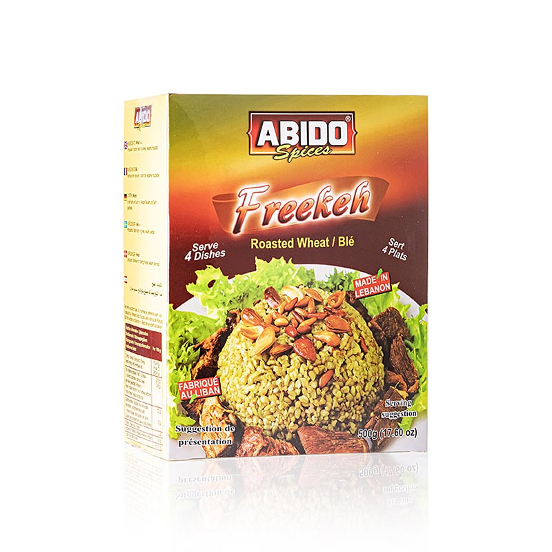 Freekeh (Farik, Frikeh, Firik) grøn, ristet hvede, Abido, 500 g