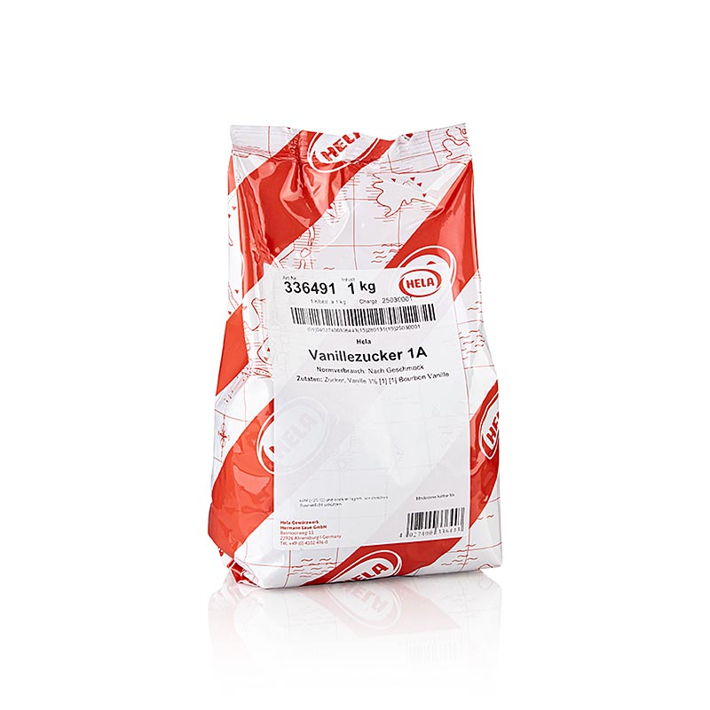 HELA Bourbon vaniljesukker 3 %, 1 kg