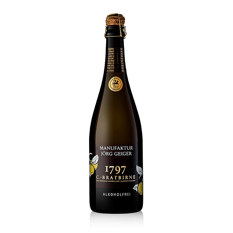 Jörg Geiger Pæreskumvin af C-stegepære, alkoholfri, 750 ml