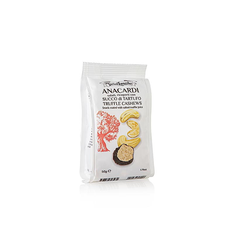 Tartuflanghe Barsnack Cashewnødder overtrukket med trøffelsaft, 50 g
