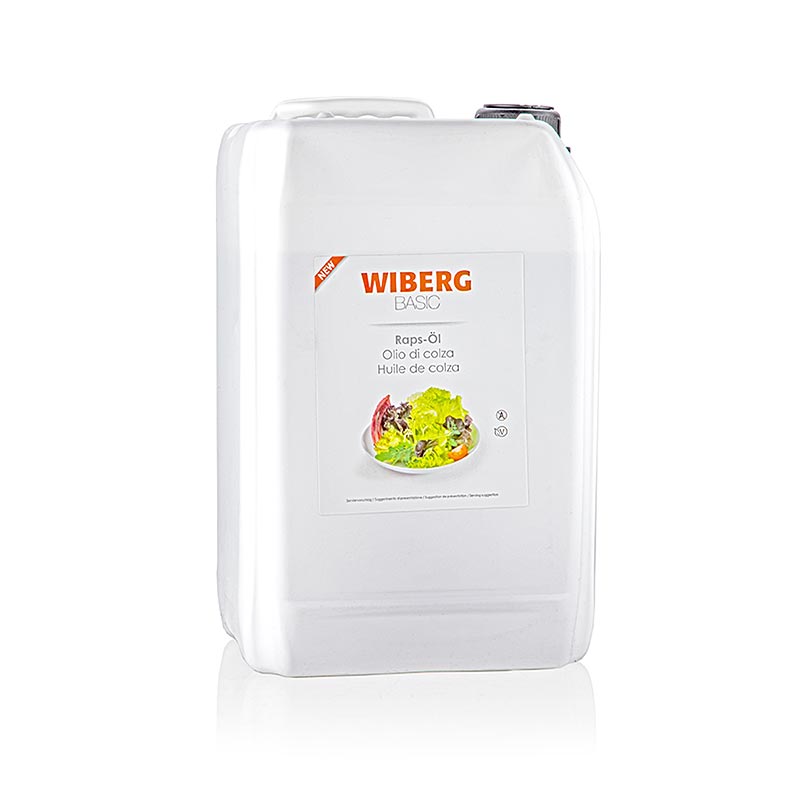 Wiberg BASIC rapsolie, koldpresset, mildt dampet, 5 l