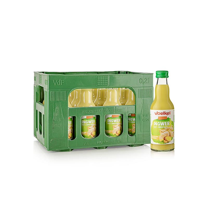 Voelkel - Ingefærsaft, økologisk, 2,4 l, 12 x 200 ml