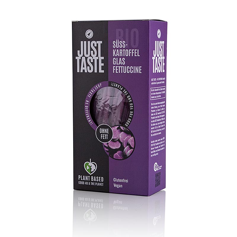 Just Taste Lilla søde kartoffel-glasnudler, fettuccine, glutenfri, økologisk, 250 g