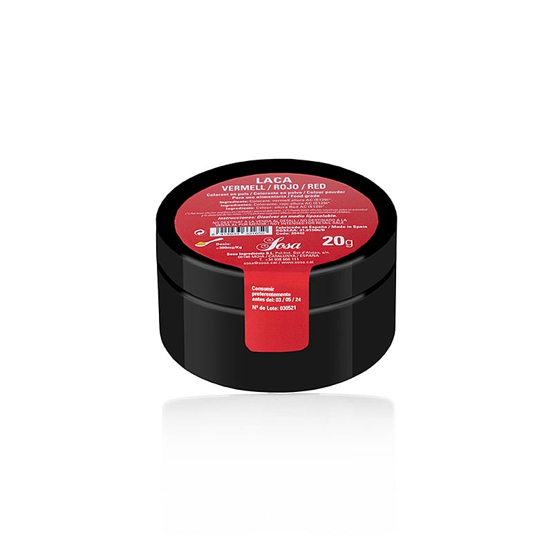 Sosa fødevarefarve rød, pulver, fedtopløselig (39442), 20 g