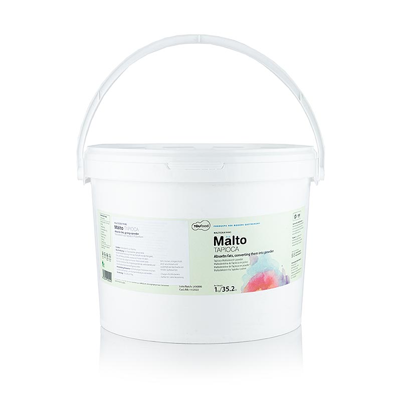 TÖUFOOD MÄLTO TAPIOCA, maltodextrin fra tapioka, 1 kg