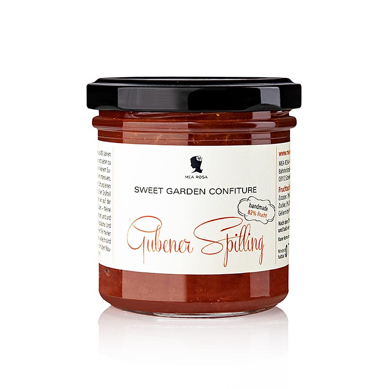 Sweet Garden Confiture - Gubener Spilling (blomme) frugtpålæg, Mea Rosa, 180 g