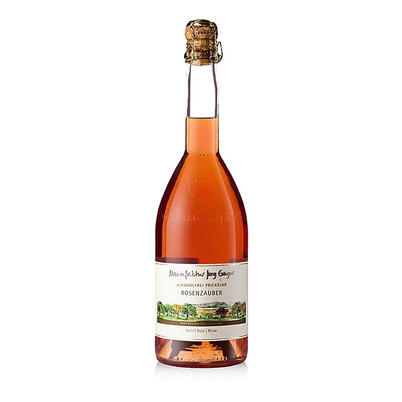 Jörg Geiger alkoholfri mousserende "Rosenzauber", 750 ml