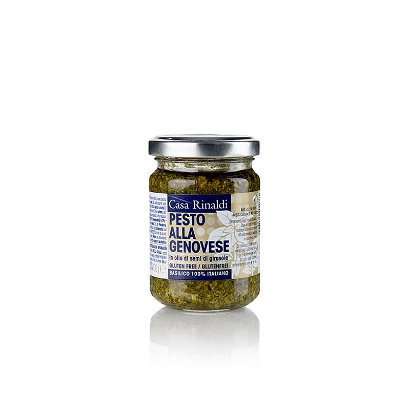 Pesto alla Genovese, basilikumsauce med solsikkeolie, Casa Rinaldi, 130 g
