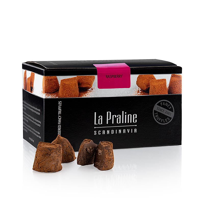 La Praline Fancy Truffles, chokoladekonfekt med hindbær, Sverige, 200 g