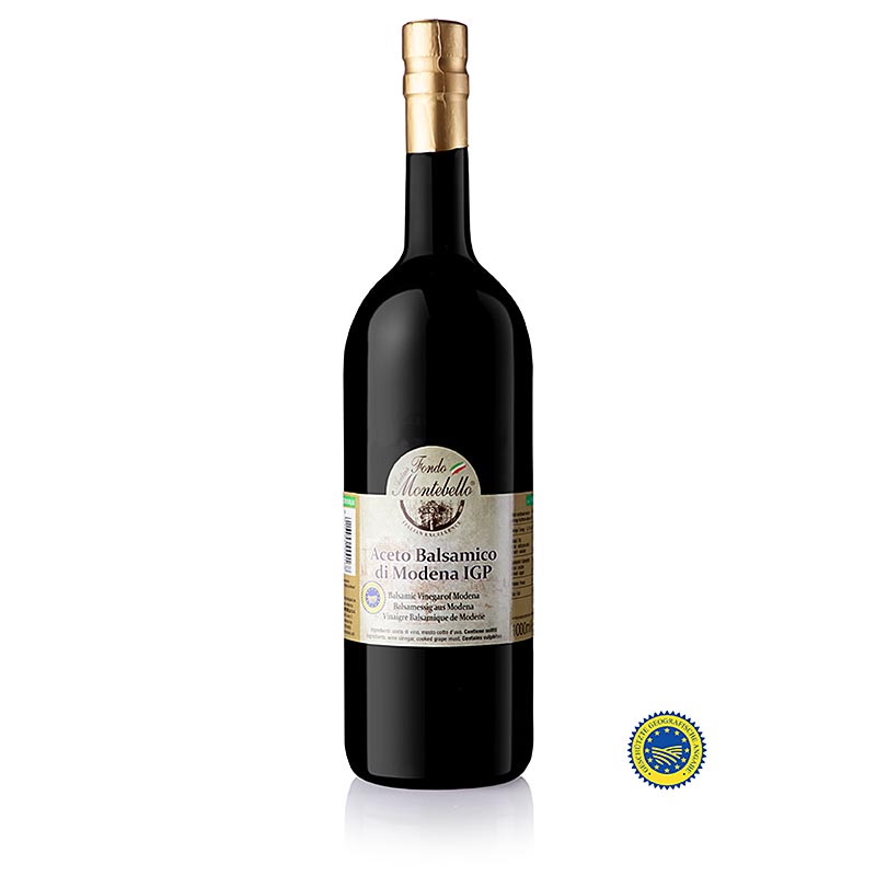 Aceto Balsamico di Modena g.g.A., ASR5(J8), mindre sød, Fondo Montebello, 1 l