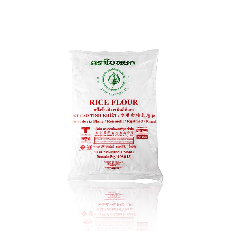 Rismel, hvidt, Jade Leaf Brand, 454 g