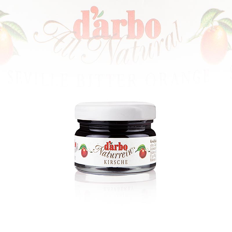darbo - Kirsebærsyltetøj Extra, portionsglas, 1,68 kg, 60 x 28 g