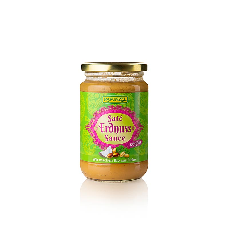 Sate jordnøddesauce, vegansk, Rapunzel, økologisk, 330 ml