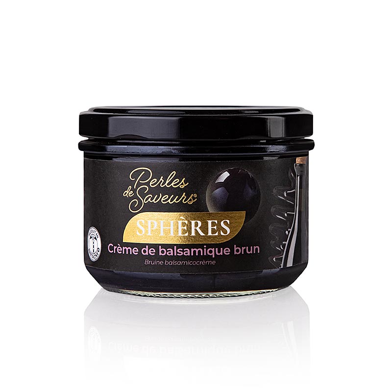 Krydderikaviarkugler "Crema Balsamico", 20 mm sfæriske, Perles de Saveurs, 250 g