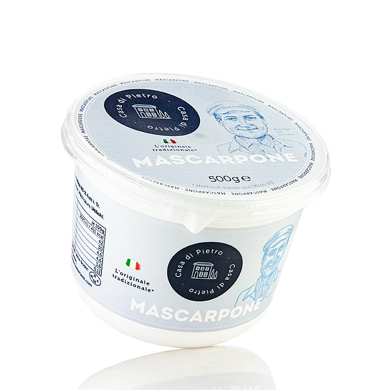 Mascarpone-flødeost, 80 % fedt i tørstof, Casa di Pietro, 500 g