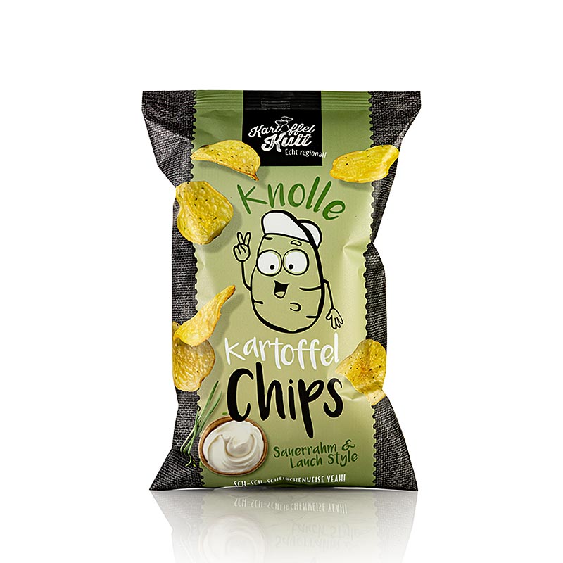 Kartoffelkult - Kartoffelchips med creme fraiche, 100 g