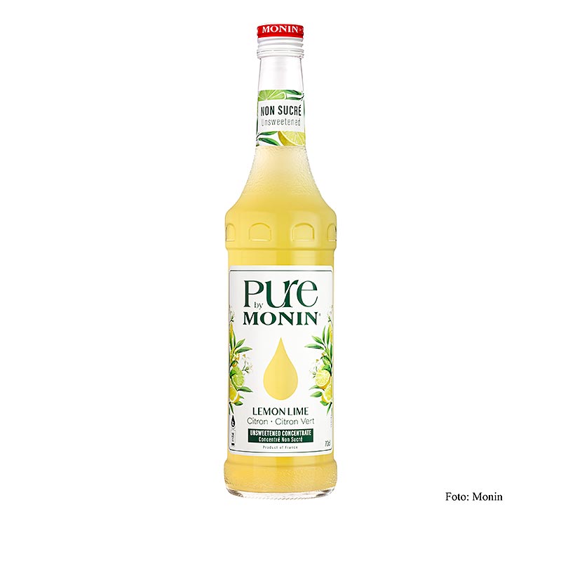 Monin PURE - Lemon Lime (Citron - Lime), usødet, 1:25, 700 ml