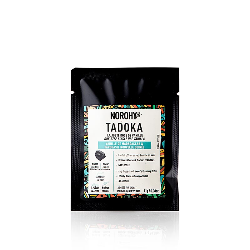 Norohy Tadoka, vanilje i kakaosmør (Madagaskar & Papua Ny Guinea), 11 g