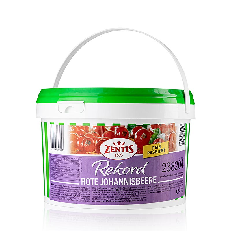 Rødbærsyltetøj, ekstra, 3 kg