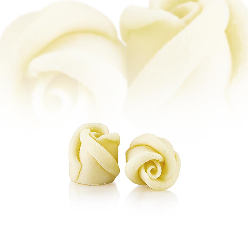 Rose mini, hvid, af chokolade, Dobla (77789), 266 g, 45 stk