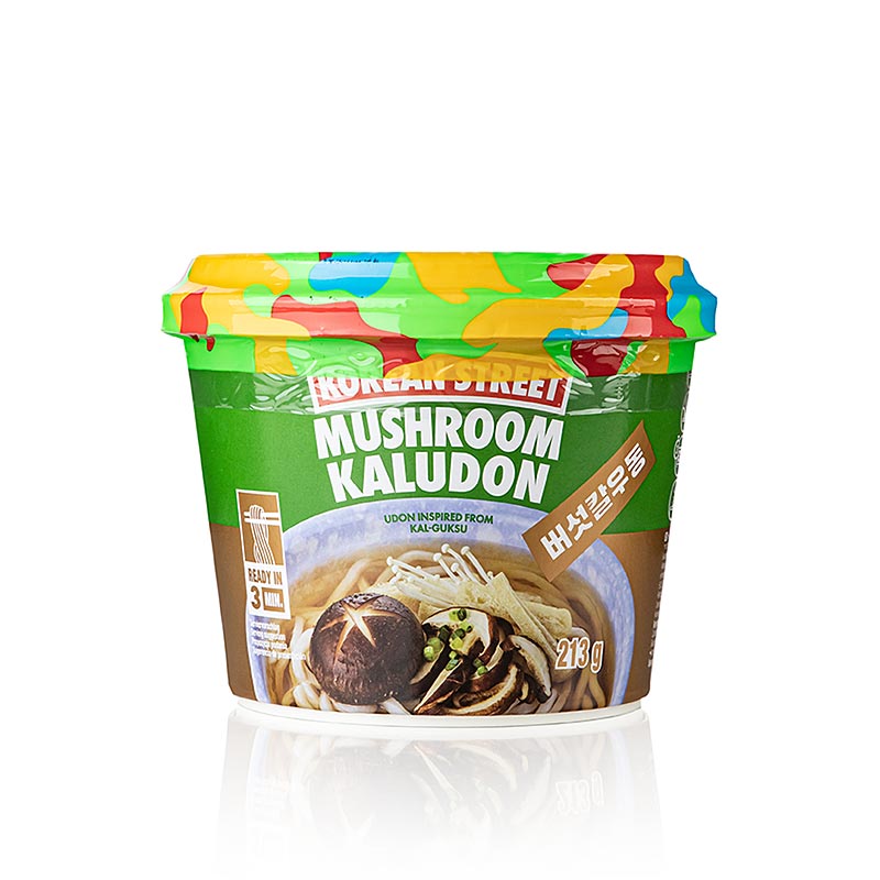 Instant Cup Nudeln Kaudon Mushroom, udon med svampesmag, Korean Street, 230 g
