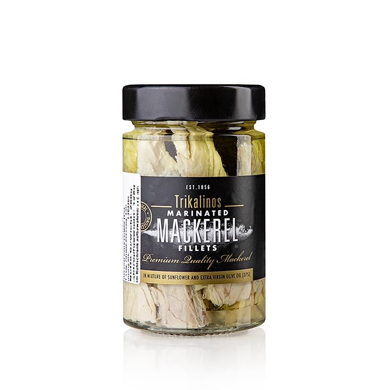 Makrelfileter i olie og citrondressing, Grækenland, Trikalinos, 200 g