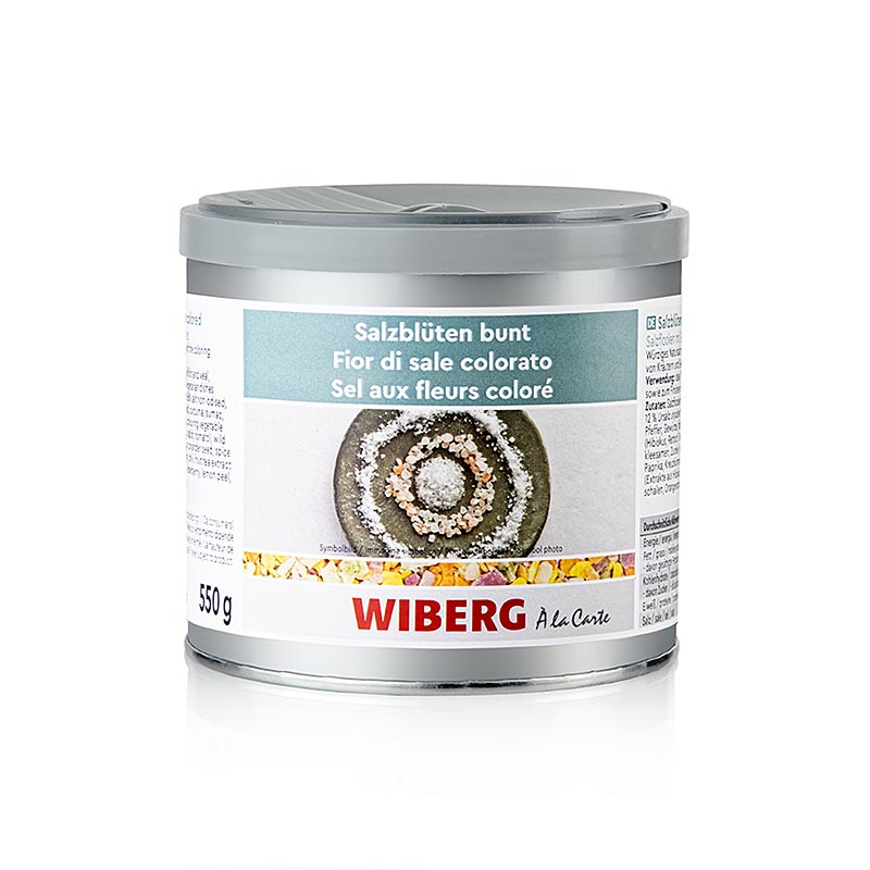 Wiberg saltblomster, farvede, 550 g