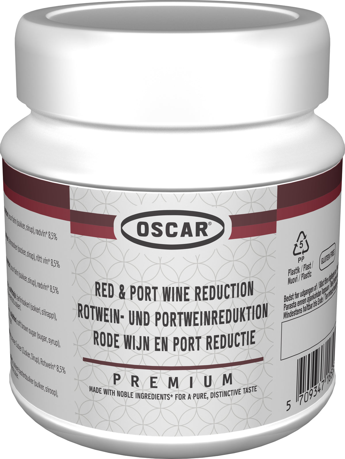 Oscar koncentrat rødvin & portvinreduktion, glutenfri, 580 g