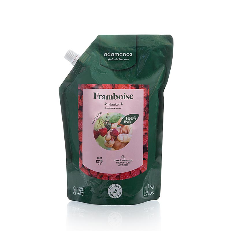 Adamance hindbær (Meeker), usødet, pasteuriseret, 1 kg