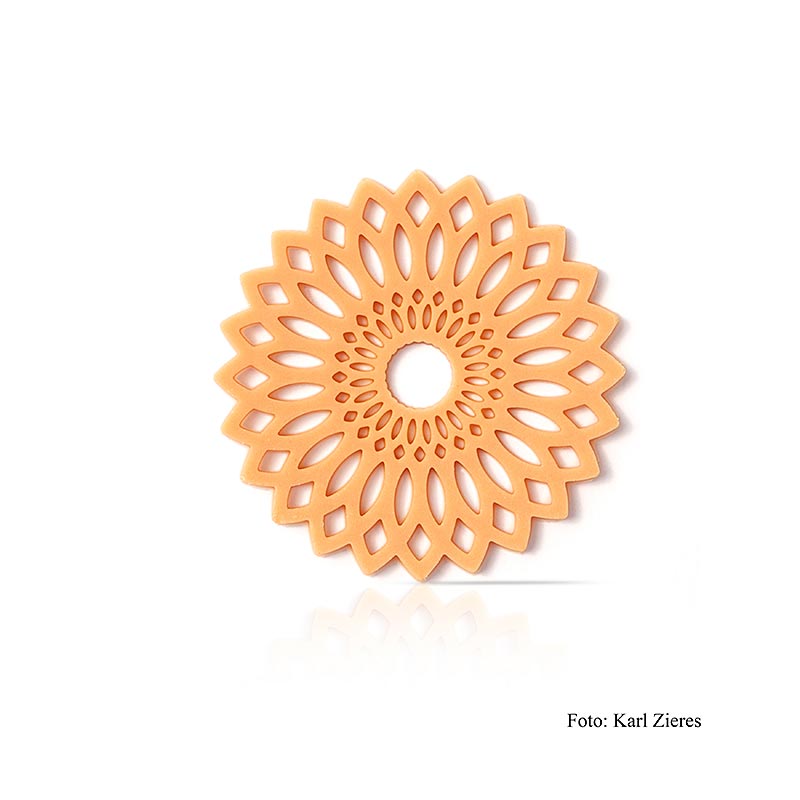 Chokoladedekoration "Flower Amber" (blomst), hvid, Dobla, 294 g, 216 stk