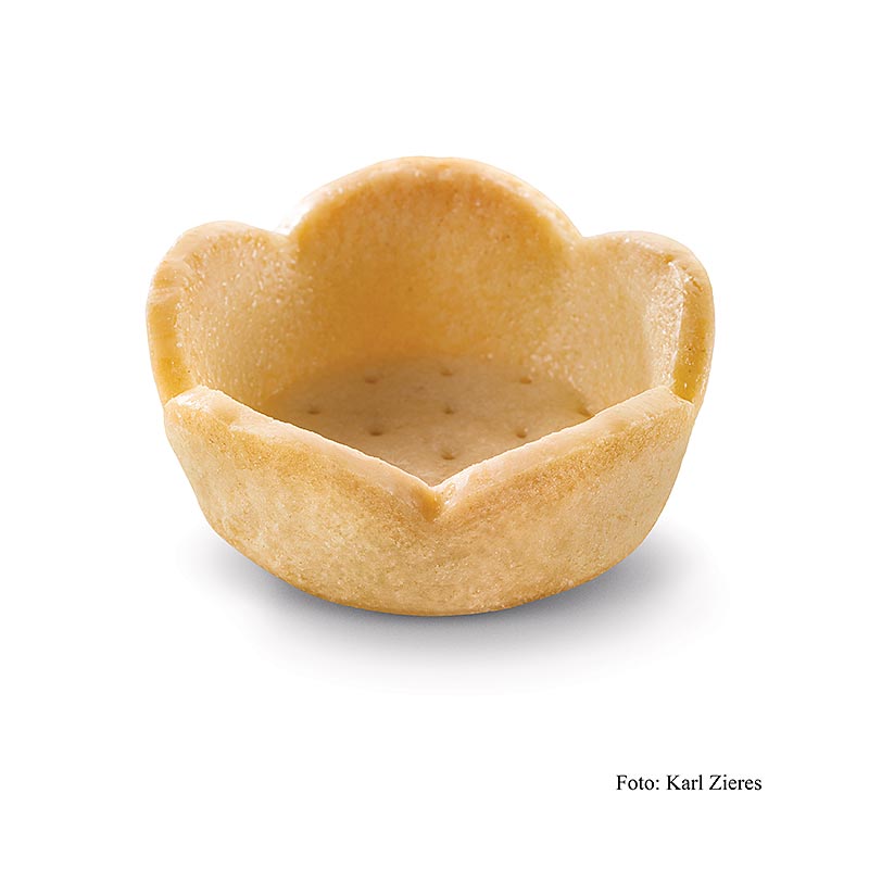 Dessert-tarteletter Classic, runde Flower, veganske, HUG, 1,784 kg, 184 stk